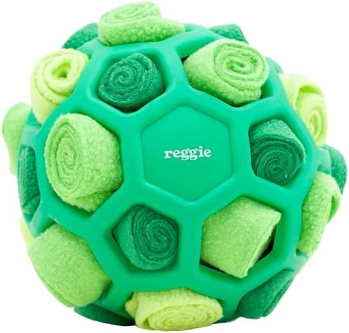 Reggie Forager Ball for Dogs | Interactive Treat Dispensing Toy for Mental Stimulation | Reduces Boredom, Stress & Hyperactivity | Enrichment Ball for Small to Medium Sized Dogs | Durable & Washable