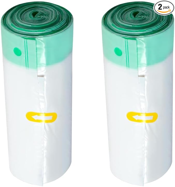 40 Count Self Cleaning Cat Litter Box Waste bags Green