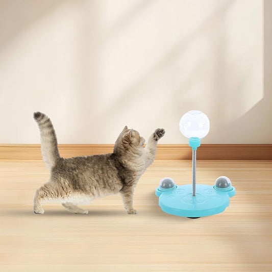 Toyosport Cat Treat Dispenser Toy, Cat Feeding Ball with Catnip, Interactive Cat Toys, Cat Slow Feeder, Ideal for Cat Play and Stimulate Mental