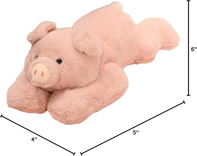 ronivia Weighted Stuffed Animals, Weighted Pig Stuffed Animal Toy Cute Pink Pig Plush Pillow Weighted Plush Animals Toy, 11.8"