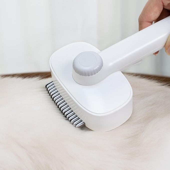 Tyenaza Cat Grooming Brush, Pets Skin Friendly Self Cleaning Slicker Massage Brushes for Shedding Dogs Cats Hair