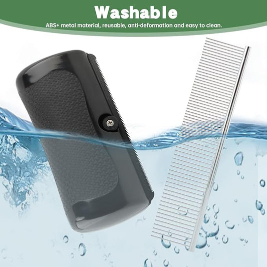 Deshedding Dog Brush, Grooming Deshedding Tool for Cats, Dogs, Horses, Pet Hair Removal Comb for Shedding, Effective for Short and Long Hair