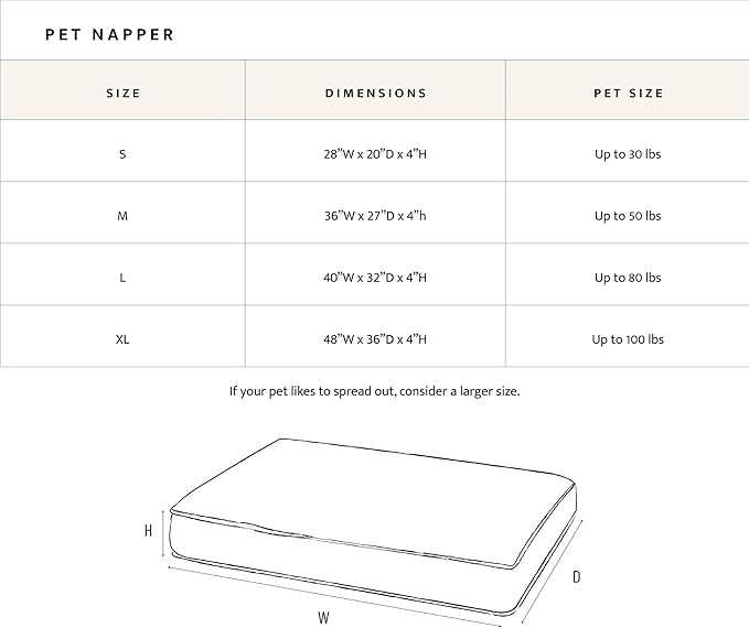 Pendleton Crater Lake National Park Napper Dog Bed – Size Small (28" x 20" x 4") - Washable Fleece Cover, Durable Cotton Canvas Bottom, Blue with Multicolor Stripes