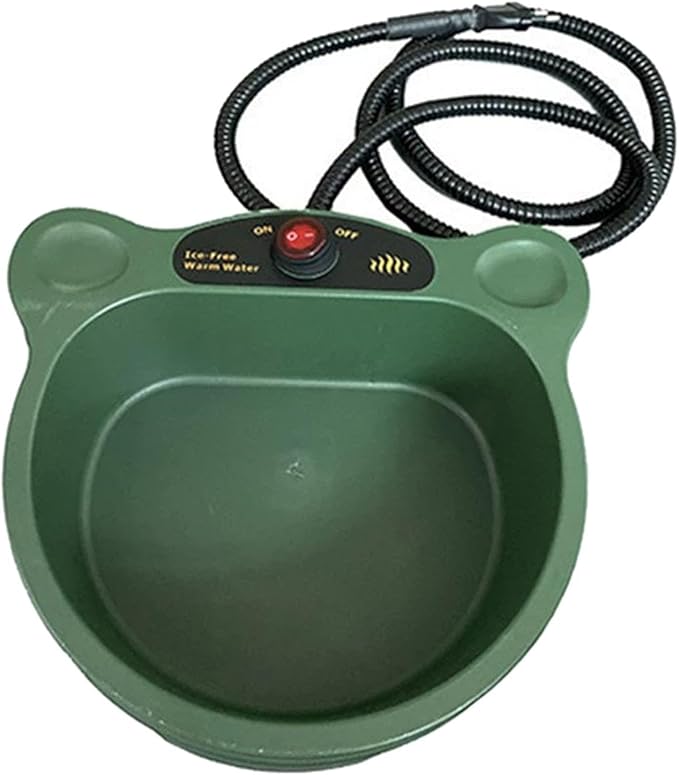 Leefasy Heated Water Bowl for Dogs Cats Thermal Dish Multifunctional Outdoor Heated Pet Bowl Heating Waterer for Squirrel Bird Rabbit
