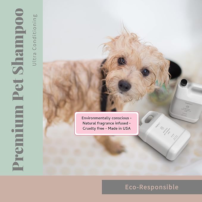 Begley's No Rinse Waterless Pet Shampoo, Bathless Cleaning, Deodorizing, and Odor Removal for a Shiny, Fresh Smelling Coat - Effective for Dogs, Puppies, and Cats - Refill, Fresh Lavender