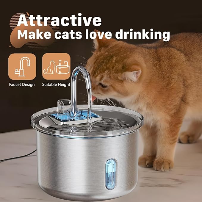 Automatic Pet Cats Water Fountain Dispenser for Dog Waterer Drinker Feeders Bowl Container Feeding Supplies Water Fountain