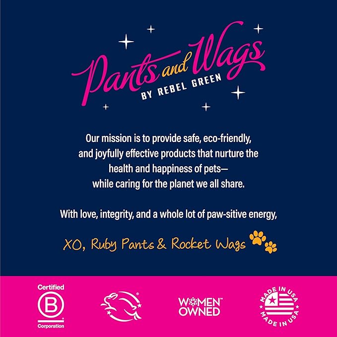 Pants and Wags by Rebel Green Bubbles & Suds Waterless Foam Pet Wash - Orange Blossom & Chamomile - Hypoallergenic - No Dyes or Perfumes - 8 fl oz - 2-Pack