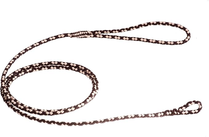 Alvalley Braided Dog Leash with Loop - Handmade Training Lead - Made of Leather - Use with a Slip Collar or Chain - Perfect for Small, Medium and Large Dogs for Walking, Training, and Showing