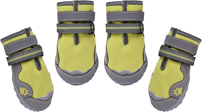 Hipaw Dog Booties for Winter,Snow Boots for Small Medium Large Dogs,Waterproof Dog Rain Shoes,Non-Slip Paw Protector for Outdoor Walking,Hiking,Indoor Hardwood Floors