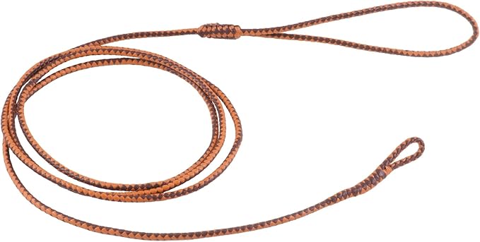 Alvalley Braided Dog Leash with Loop - Handmade Training Lead - Made of Leather - Use with a Slip Collar or Chain - Perfect for Small, Medium and Large Dogs for Walking, Training, and Showing