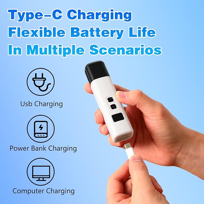 Cat Nail, Upgraded Safe Cut Cat Nail Trimmer, Two Adjustable with 360°Grinding Settings, Low-Vibration Ultra-Quiet Under 40dB, Powerful Enough for All Cats and Dogs (White)