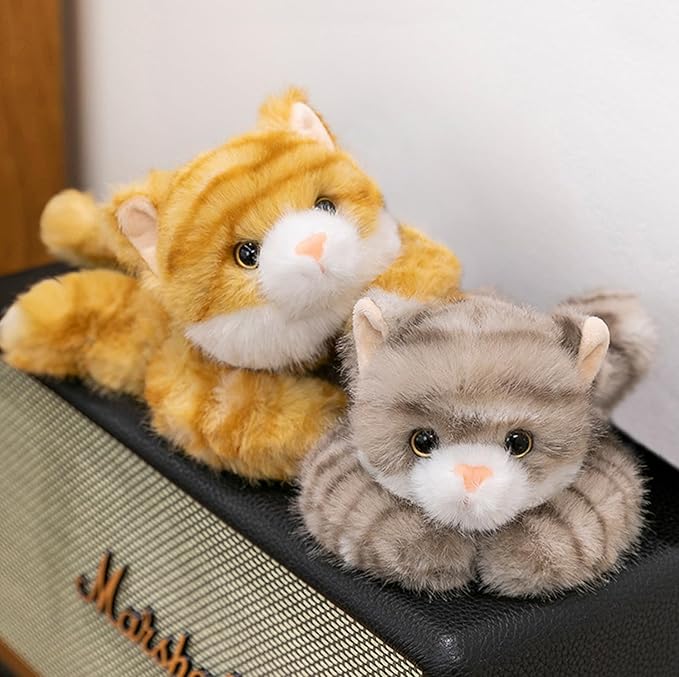 PEACH CAT Cat Stuffed Animal Cute Plushies Small Plush Toys Gifts for Kids Orange