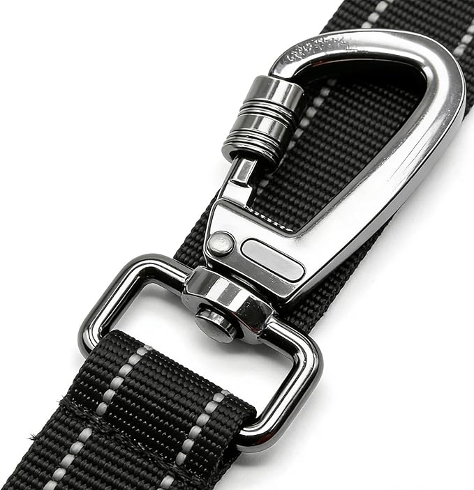 Portable Dog Seatbelt, Secure Harness Lead, 20.47-24.4 Inches Safety Strap with Alloy Clip, Soft Nylon Pet Straps, Dogs Harness with Safety Design, Pets Accessory for Travel and Car