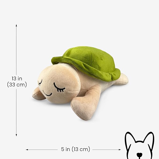 NANDOG My BFF Ivy The Turtle Plush Dog Toy – Soft Squeaky Pet-Only Toys for Dogs & Cats – Durable, Cuddly & Adorable Pet Companions for Playtime, Fetch & Snuggles