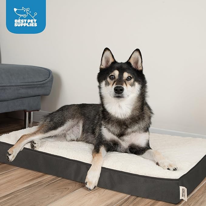Best Pet Supplies Dog House Bed Crate Mat Tent Indoor Round Soft Plush for Small, Medium, and Large Breeds - Brown, 35 x 22 x 4