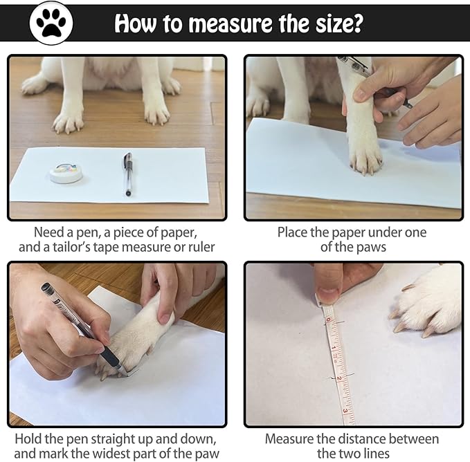 SCENEREAL Anti Slip Dog Socks to Prevent Licking Paws for Hardwood Floors, Double Sides Dog Shoes Boots & Paw Protectors for Hot/Cold Pavement, Dog Grippy Booties for Small Medium Large Senior Dogs