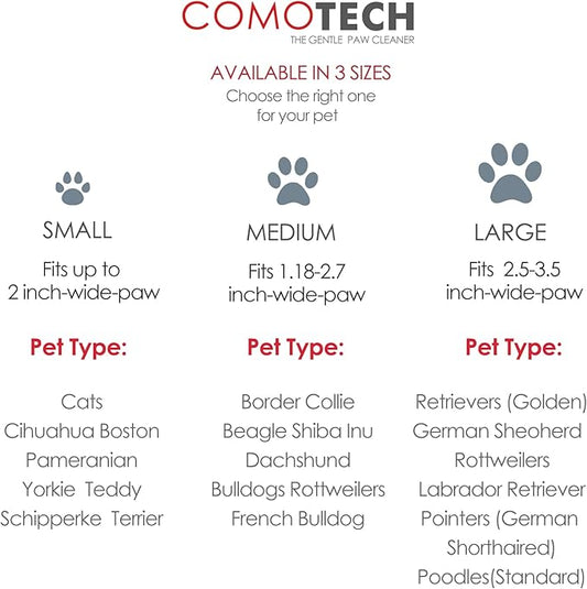Professional 7 in 1 Dog Paw Cleaner for Dogs & Cats - Includes 1 Portable Paw Washer, 1 Bath Brush, 2 Dog Toothbrushes and 3 Absorbent Towels Note: Fits Paws 2.5 to 3.5 Inches Wide (Large, Pink)