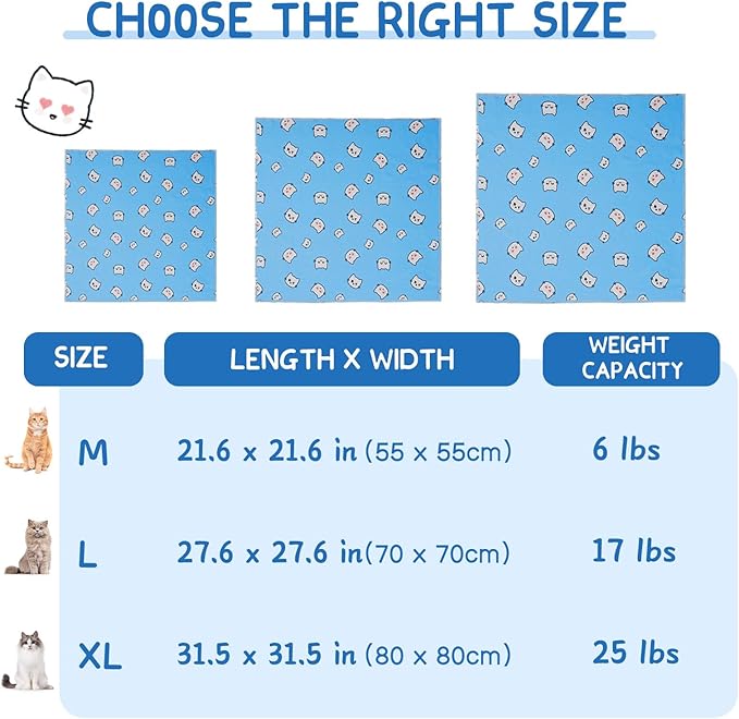 Supet Cat Wrap for Cutting Nails, 2025 Self-Adherent Cat Grooming Wrap, Anti-Escape Calming Cat Swaddle Wrap for Medicine, Nail Clipping, Teeth Brushing, Ear Cleaning
