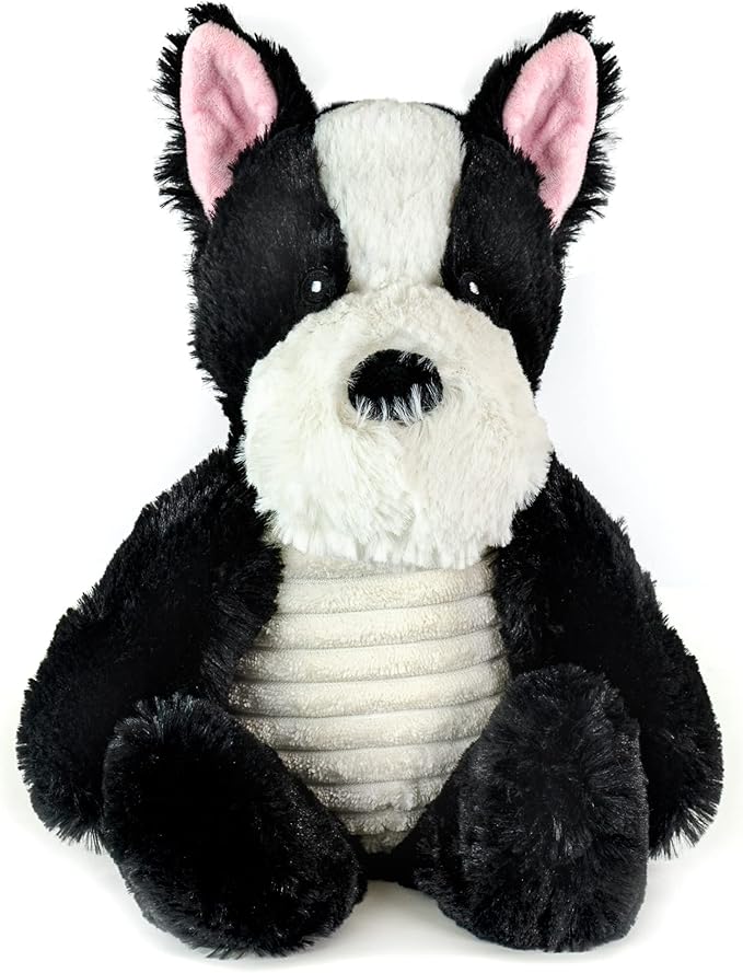 Giftable World Pet Plush Toy Dog and Safari Animals with Squeaker (Bently Boston)