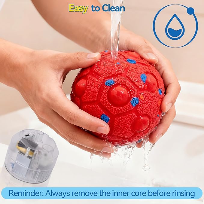 Newget Interactive Dog Toy Ball with Remote, 3 Modes Smart Moving Dog Balls with Touch Wake-Up, Automatic Bouncing/Rolling Chew-Resistant Ball for Medium & Large Dogs to Keep Busy, Indoor/Outdoor