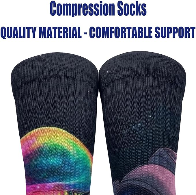 JZDACH Women's and Mens Novelty Socks for Hiking Walking Sports Trekking All Seasons