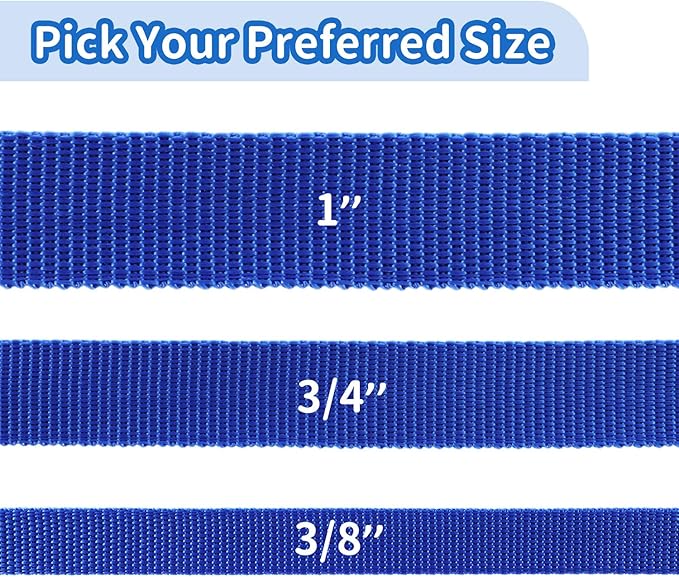 HIKISS Long Dog Leash Obedience Recall Training Agility Lead with Thickening Material for Large Dog - 15ft 20ft 30ft 50ft 100ft Training Leash(Blue 20ft)