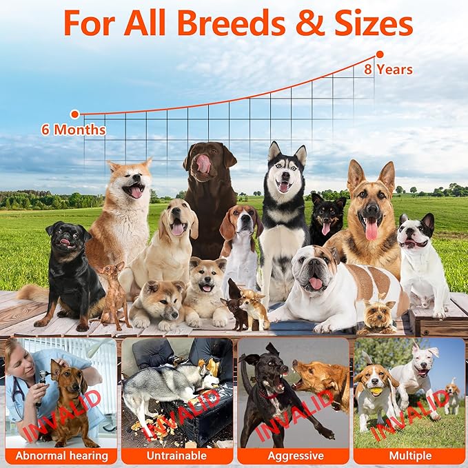 2026 New Anti Barking Device for Dogs, Bark Box Rechargeable Dog Barking Deterrent with Variable Ultra Frequency/6 Modes/IP65 Waterproof Dog Silencer Stop Neighborsâ Dog from Barking Up to 75ft(Black)