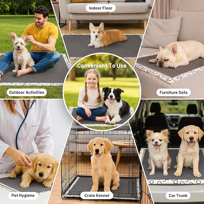 Charcoal Puppy Pee Pads for Dogs Extra Large, 28"x34" 50 Counts + 1 Extra Health Monitoring Pad - XL Dog Potty Training Pads Disposable, Odor-Control, Super Absorbent & Leak-Proof