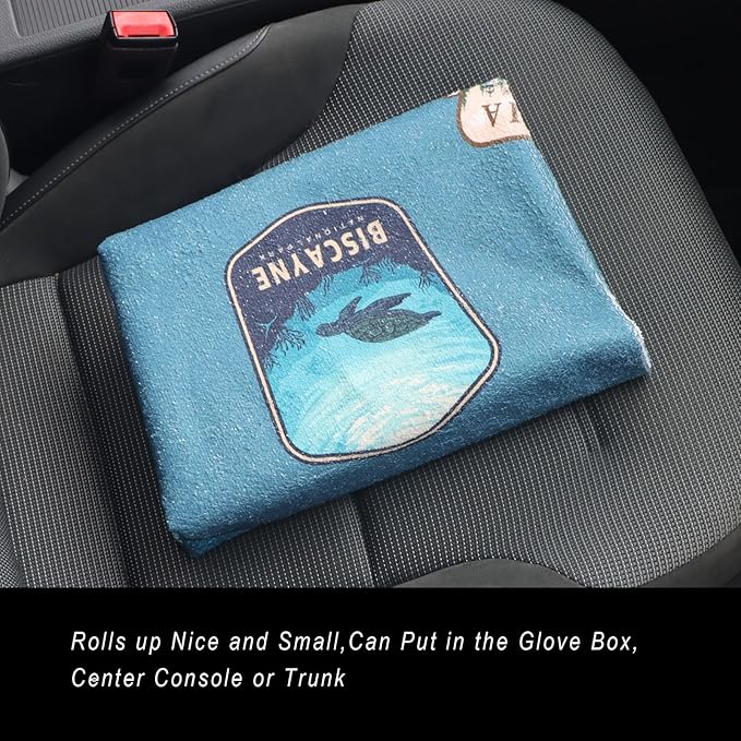 LoyaGour Car Seat Cover Protector Front Seats,for Gym Workout,Running,Swimming,Beach and Hiking,Waterproof Sweat Towel Bucket Seat Covers for Trucks SUV Jeep (National Parks, 2Pcs)