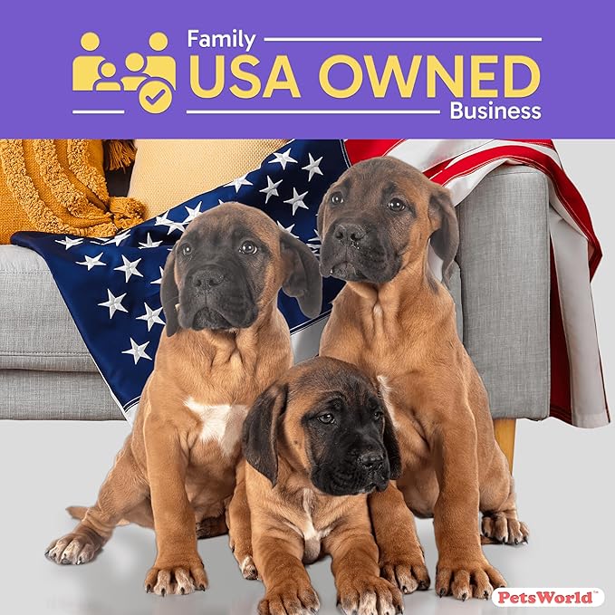 PETSWORLD 2XL Puppy Pads, 28x44 Inch, 200 Count| Ultra-Absorbent, Leak-Proof Dog Pee Pads for Potty Training