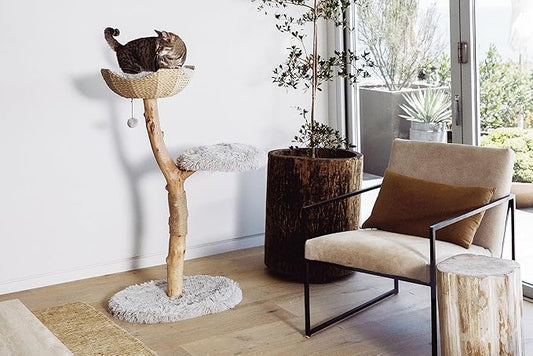 Mau Lifestyle Gray Uni Cat Tree, 43" H, 27 LBS, Grey/Gray