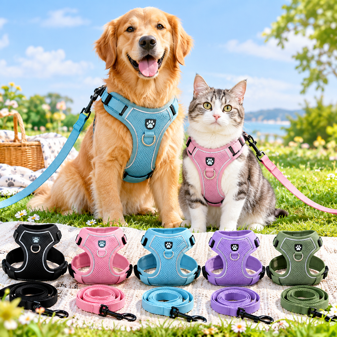 Harness & Leash Sets: How to Choose the Right Dog Harness and Leash Set for Everyday Walks
