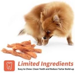 LuvChew Chicken Dog Chew Twist Sticks, Puffed Human Grade Chicken Dog Treat Sticks, Rawhide Alternative, Easy to Digest 20pcs/Pack