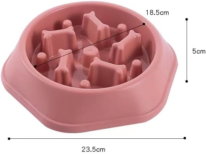 Slow Feed Puzzle Bowl for Dogs – Interactive Anti-Choke Design, Non-Slip & Easy Clean, Ideal for Puppies & Adult Dogs (Pink)