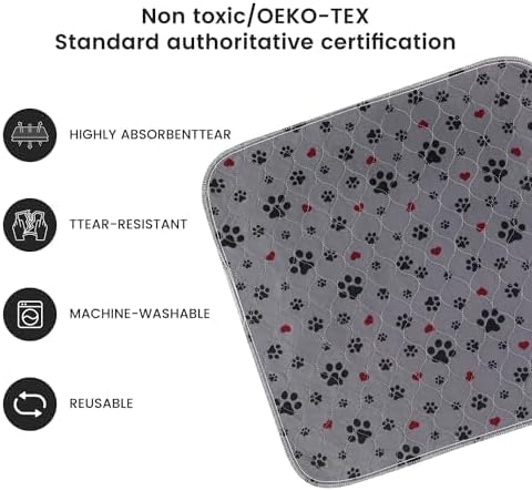 Washable Pee Pads for Dogs,2 Pack Extra Large 72"x72" Super Absorbent Reusable Puppy Pads,Non-Slip 100% Waterproof Dog Pee Pads,Pet Training Pads for Couch, Crate,Potty Training,Floor