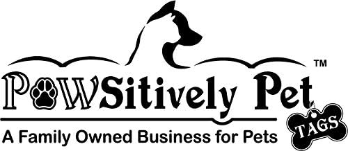 Pawsitively Pet Tags Stainless Steel Custom DEEP Engraved Pet ID Tags Personalized Front/Back Dog Tags for Dogs and Cats - Bone 1" x1-1/2 (2-Side Engraving)