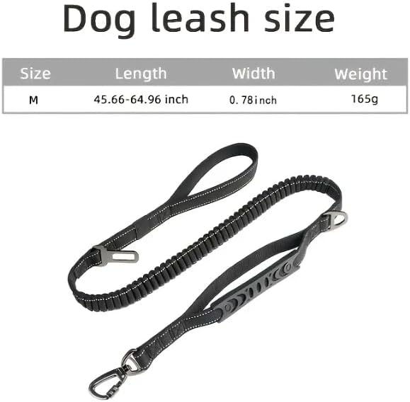 ruffrover - Extended Heavy Duty Bungee Leash Safety Belt Buckle