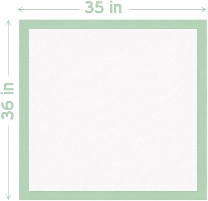 Teal Elite Chucks Pads Disposable Adult 35x 36, 50 Count - Extra Large Bed Pads Disposable Adult, Super Absorbent Incontinence Bed Pads, Puppy Pads, Pee Pads for Adults, Great for Babies & Pets
