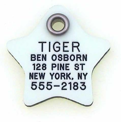 LuckyPet Glow in The Dark Dog Tag - Durable Custom Tags for Pets - Silent Personalized Pet Identification - Easy to Read Engraving - Large, Round