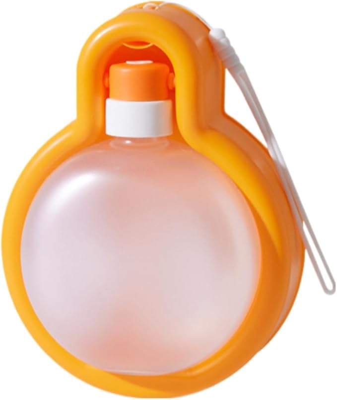 Dog Water Bottle Convenient Leak-Proof Dog Water Bottle Capacity 12 Oz (350 ml).Ldeal for Dogs on Outdoor Walks and Traveling. (Orange, 12 Ounces)