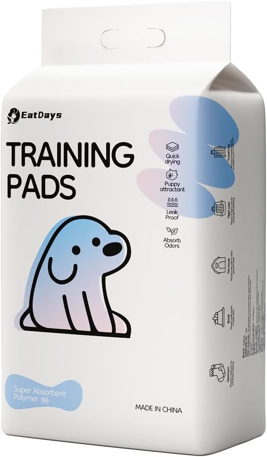 Bamboo Charcoal Dog Urine pad 45cm*60cm 6-Layer Leakproof Design with Activated Carbon Charcoal Pee Pads for Dogs and Cats, Super Absorbent Puppy Pads Essentials with Odor Control