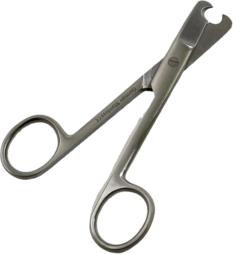 Dog and Cat Nail Cutters Scissors Style German Stainless Steel - For Small Animals, Cats, Dogs, Birds - Grooming Essentials (Set of 4)