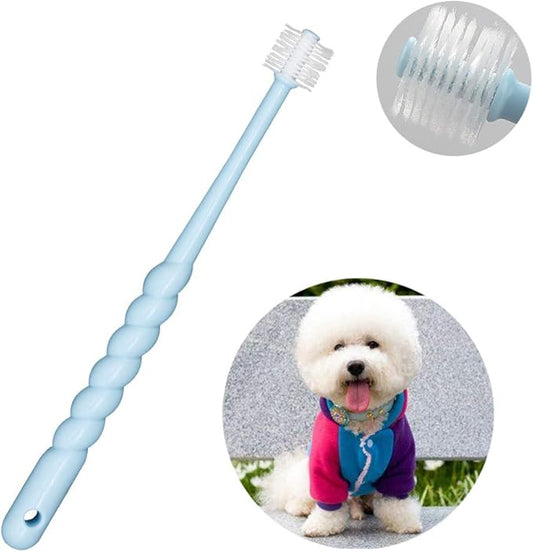 VTurboWay 360-Degree Pet Toothbrush for Puppy, Small Dog and Cat, Colors May Vary
