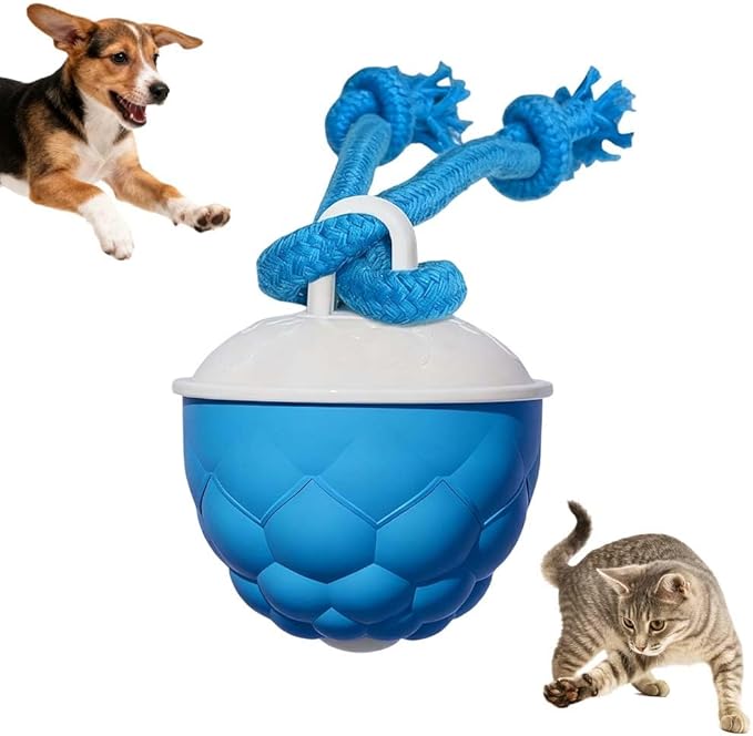 XieJY Interactive Dog Toys - 2026 Upgraded Motion Activated Automatic Rolling Ball Toys for Small/Medium/Large Dogs Balls for Boredom to Keep Them Busy with USB Rechargeable (Blue)
