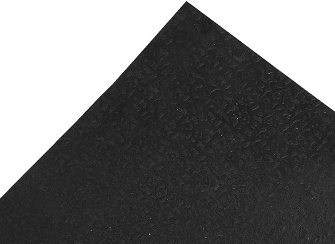 Ottomanson Easy Clean, Waterproof Non-Slip Indoor/Outdoor Rubber Doormat, 18" x 30", Black
