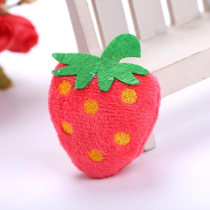 NOLITOY 6 PCS Catnip Toys for Cat: Plush Fruit Design Cat Chew Toys -Kitten Entertaining Interactive Dolls for Pet Playtime