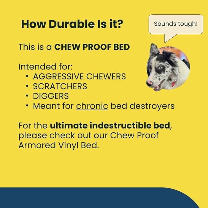 K9 Ballistics Chew Proof Elevated Cooling Dog Bed - Made for Aggressive Chewers, Virtually Indestructible, Ripstop Fabric with No Padding, Pre-Assembled - Small, Obsidian Black Ripstop