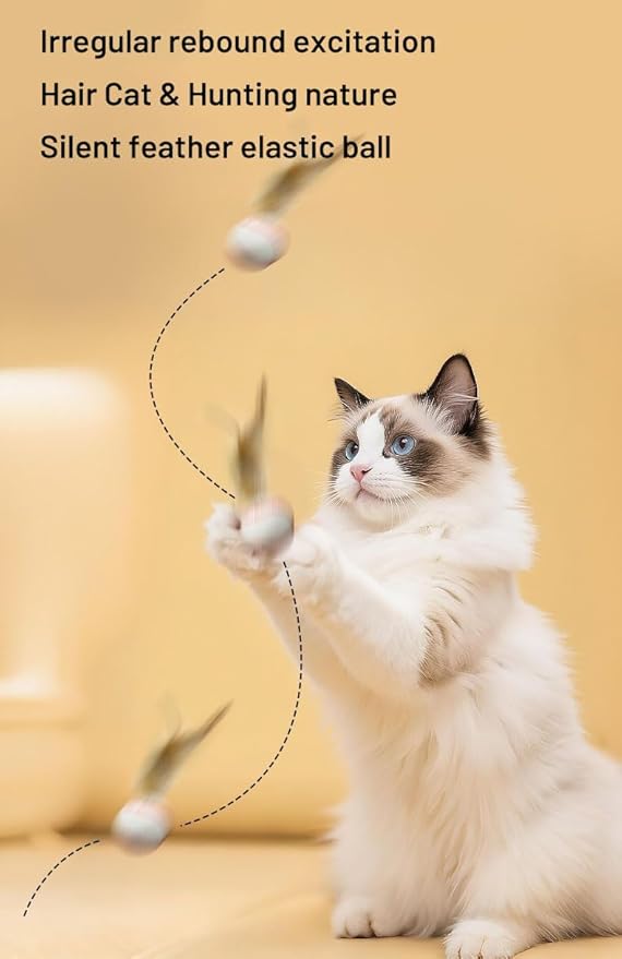 Interactive Cat Toy Set, 6-Piece Variety Pack with Plush Fish, Catnip Fish Skeleton, Feather Mouse Ball, Wood Puzzle Ball, Sisal Catnip Stick, Crinkle Baseball for Indoor Cats