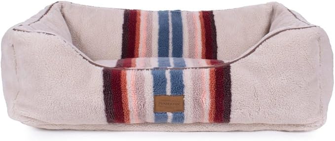 Pendleton Berber Kuddler Dog Bed - Serape Rosewood, XL