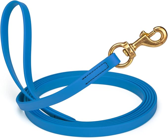 Viper K9 Biothane Working Dog Leash Waterproof Lead for Tracking Training Schutzhund Dog Sport and Search - Odor-Proof Long Line with Solid Brass Snap for Puppy Medium and Large - Water Friendly